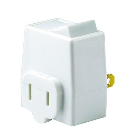 LEVITON Plug-In Tap Switch Wh C28-01469-00W